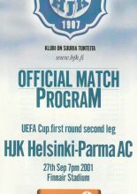 HJK Helsinki v Parma 27-Sep-2001