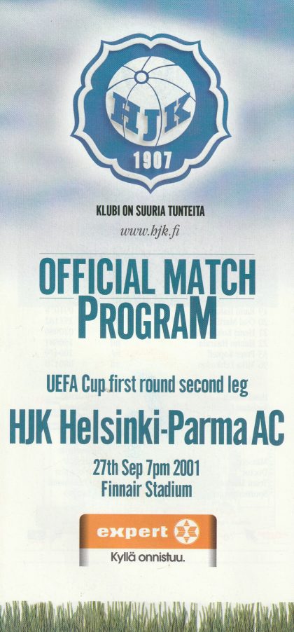 HJK Helsinki v Parma 27-Sep-2001