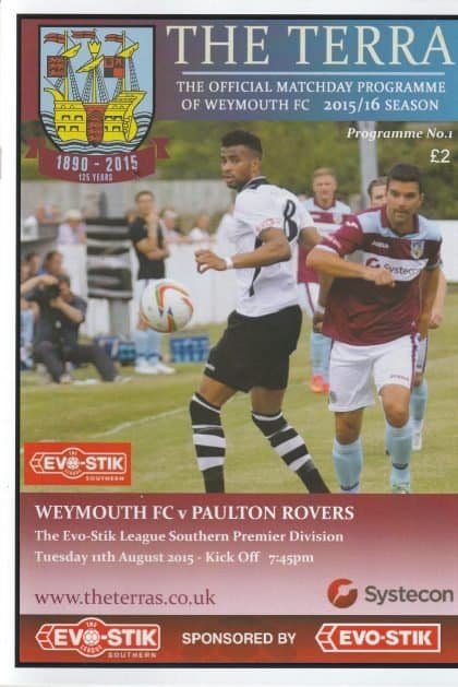 Weymouth v Paulton Rovers 11-Aug-2015