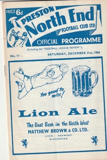 Preston North End v Plymouth Argyle 31-Dec-1966