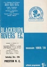 Blackburn Rovers v Preston North End 13-Dec-1969