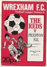 Wrexham v Preston North End 14-Apr-1979