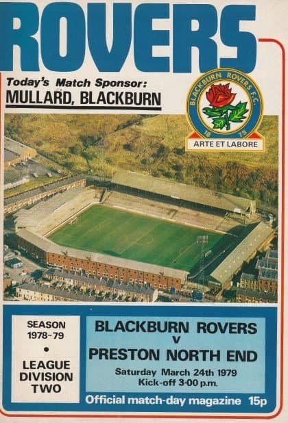 Blackburn Rovers v Preston North End 24-Mar-1979