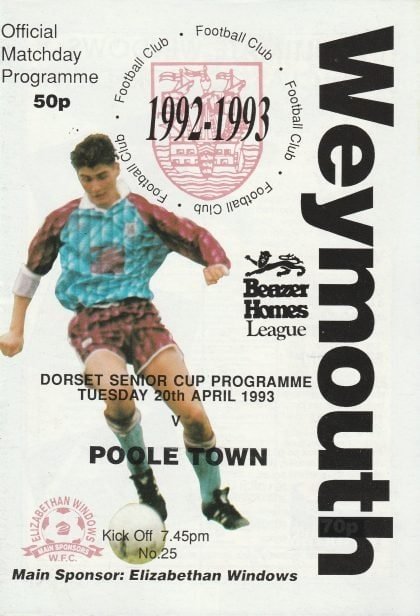 Weymouth v Poole Town 20-Apr-1993