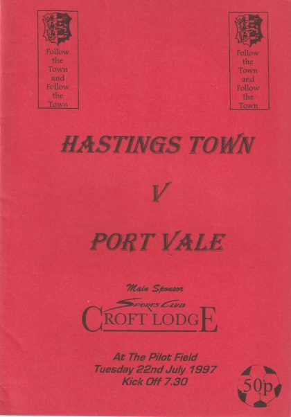 Hastings United v Port Vale 22-Jul-1997