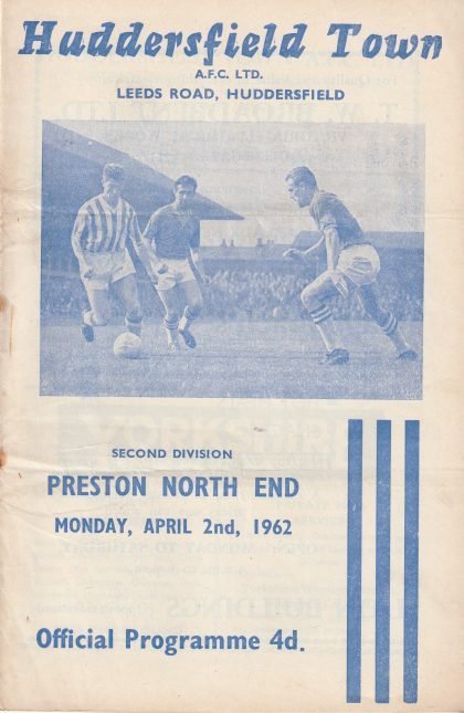 Huddersfield Town v Preston North End   02-Apr-1962