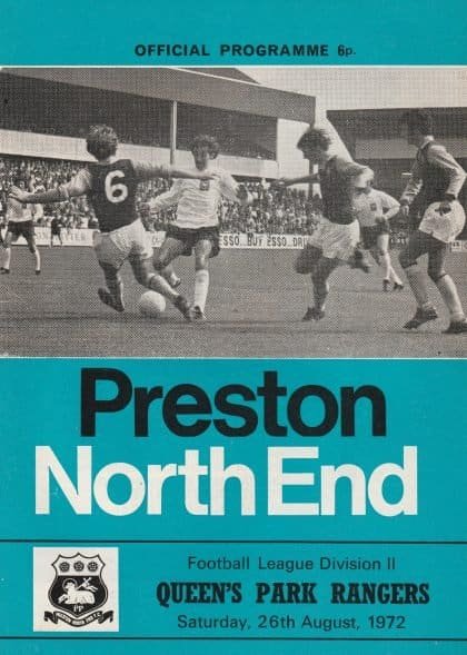 Preston North End v Queens Park Rangers 26-Aug-1972