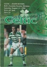 Glasgow Celtic v Raith Rovers  17-Aug-1996