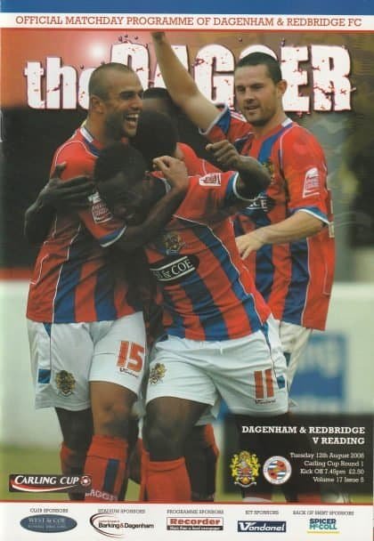 Dagenham & Redbridge v Reading 12-Aug-2008