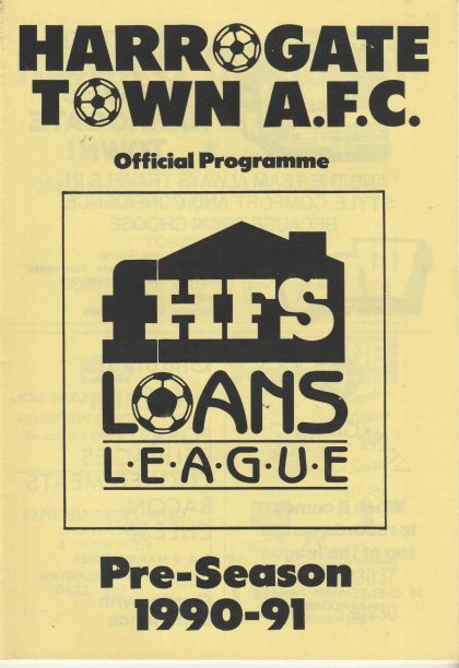 Harrogate Town v Rochdale 04-Aug-1990