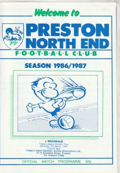 Preston North End v Rochdale 07-Mar-1987