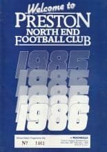 Preston North End v Rochdale 08-Feb-1986
