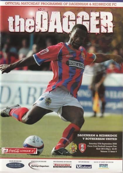 Dagenham & Redbridge v Rotherham United 27-Sep-2008