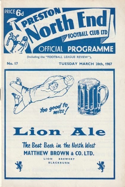 Preston North End v Rotherham United 28-Mar-1967