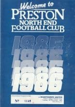 Preston North End v Scunthorpe United 05-Nov-1985