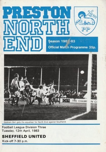 Preston North End v Sheffield United 12-Apr-1983
