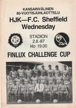 HJK Helsinki v Sheffield Wednesday  02-Aug-1987