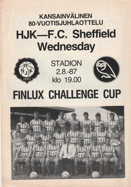 HJK Helsinki v Sheffield Wednesday  02-Aug-1987