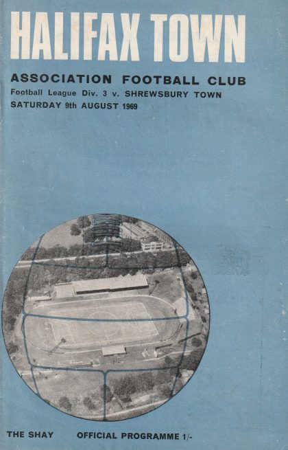 Halifax Town v Shrewsbury Town 09-Aug-1969