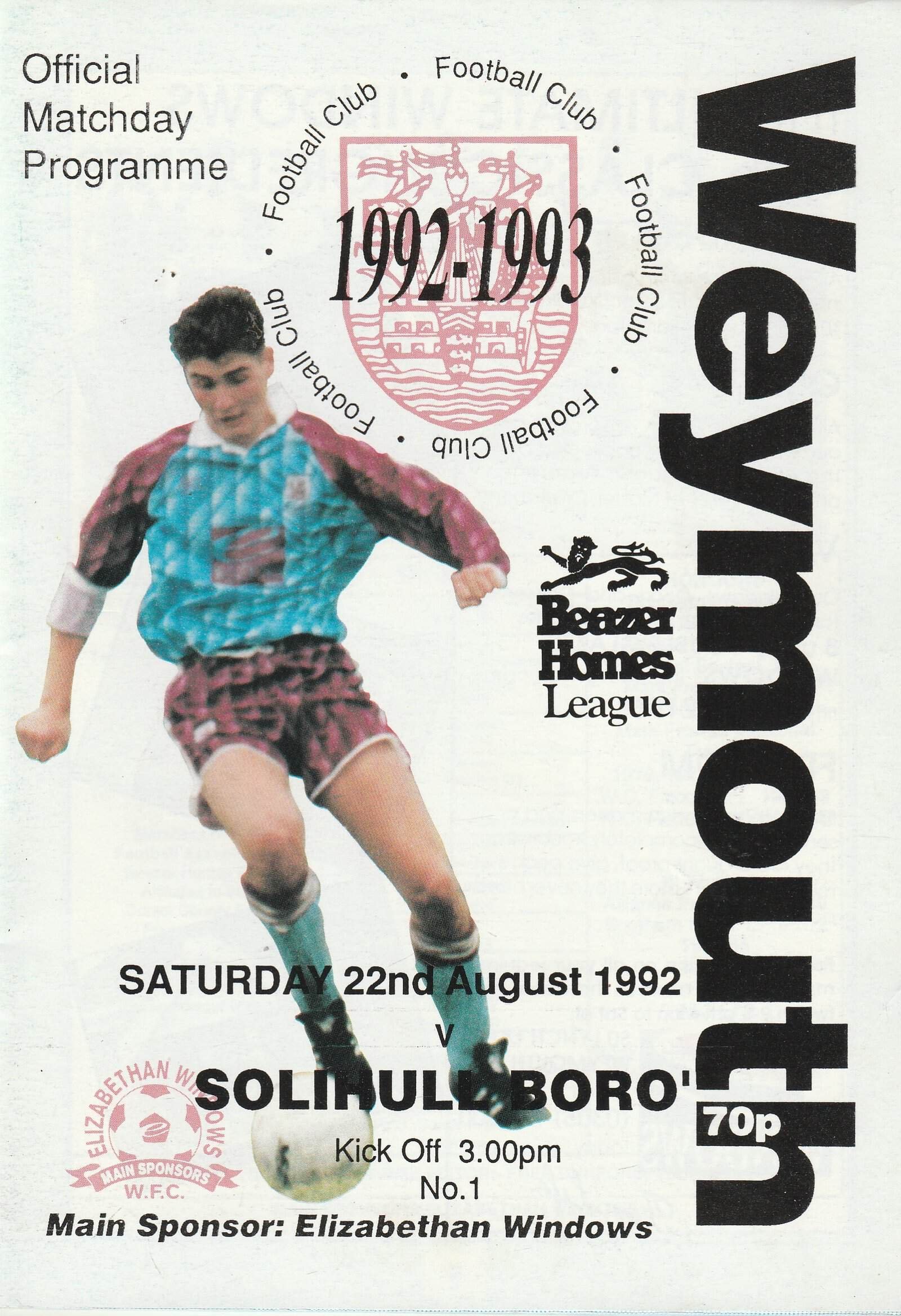 Weymouth v Solihull Borough 22-Aug-1992