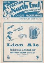 Preston North End v Southampton 11-Jan-1964