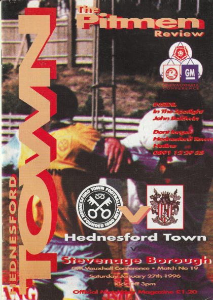 Hednesford Town v Stevenage Borough 27-Jan-1996
