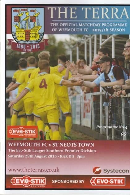 Weymouth v St Neots Town 29-Aug-2015