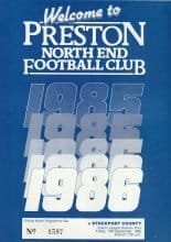 Preston North End v Stockport County 13-Sep-1985