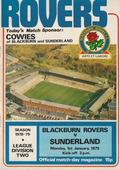 Blackburn Rovers v Sunderland 01-Jan-1979