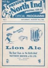 Preston North End v Swansea Town 31-Aug-1963