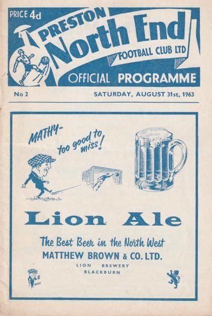 Preston North End v Swansea Town 31-Aug-1963