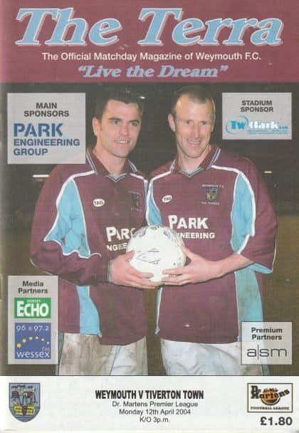 Weymouth v Tiverton Town 12-Apr-2004
