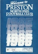 Preston North End v Torquay United 07-Sep-1985
