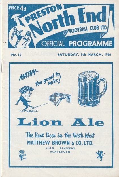 Preston North End v Tottenham Hotspur 05-Mar-1966