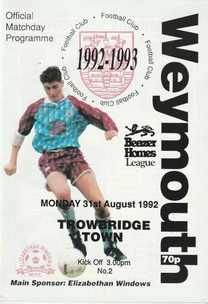 Weymouth v Trowbridge Town 31-Aug-1992