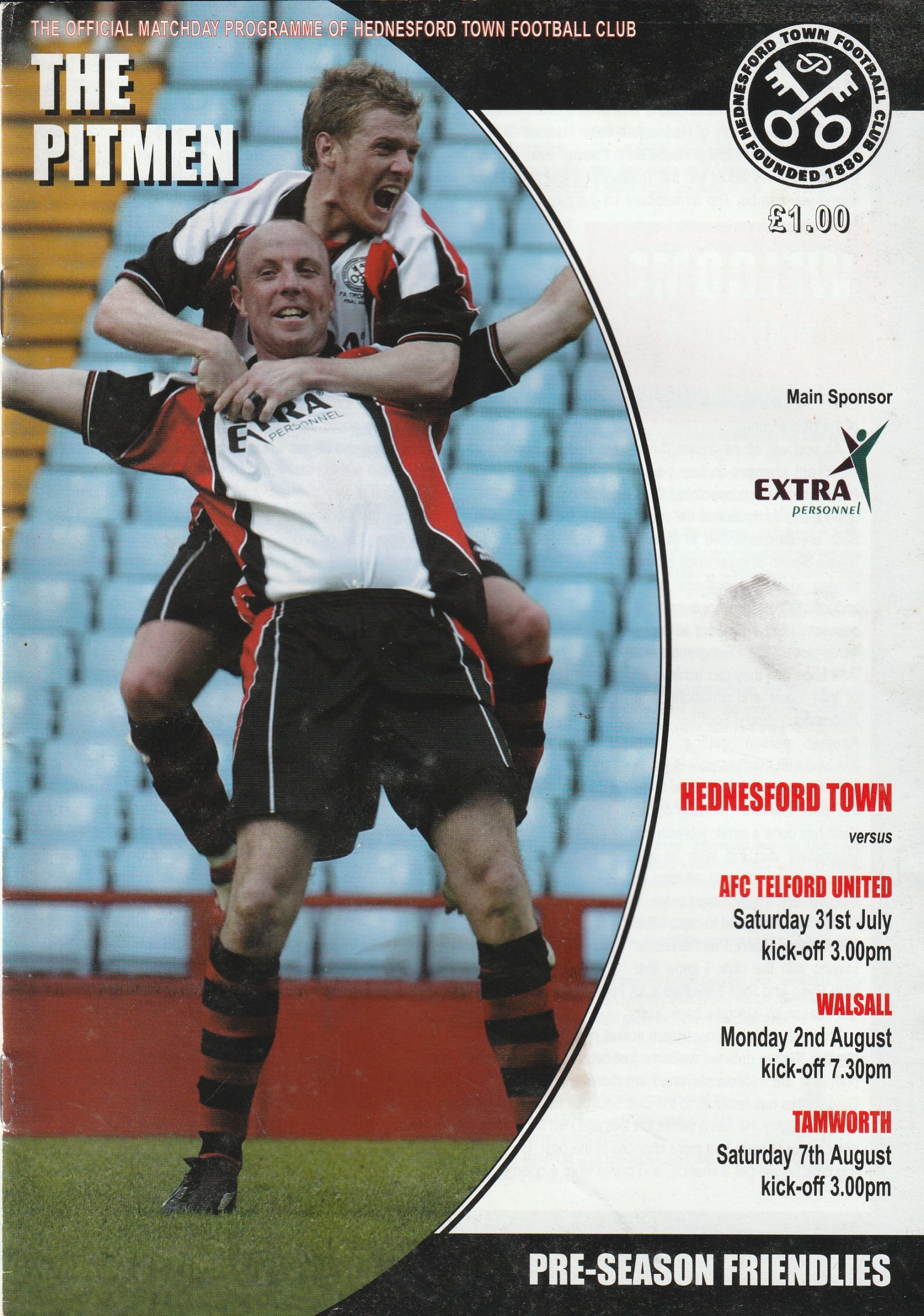 Hednesford Town v AFC Telford United 31-Jul-2004