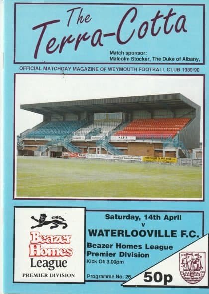 Weymouth v Waterlooville  14-Apr-1990