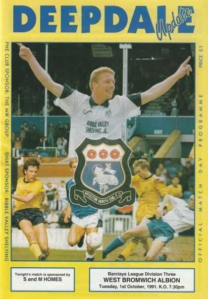 Preston North End v West Bromwich Albion 01-Oct-1991
