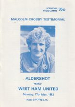 Aldershot v West Ham United  17-May-1982