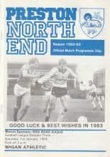 Preston North End v Wigan Athletic 01-Jan-1983
