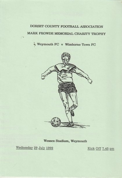Weymouth v Wimborne Town 29-Jul-1992