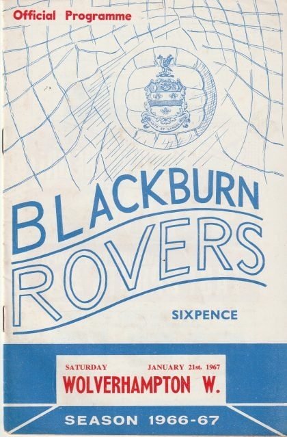 Blackburn Rovers v Wolverhampton Wanderers 21-Jan-1967