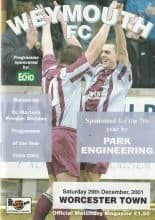 Weymouth v Worcester City 29-Dec-2001