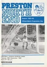 Preston North End v Wrexham 28-Sep-1982