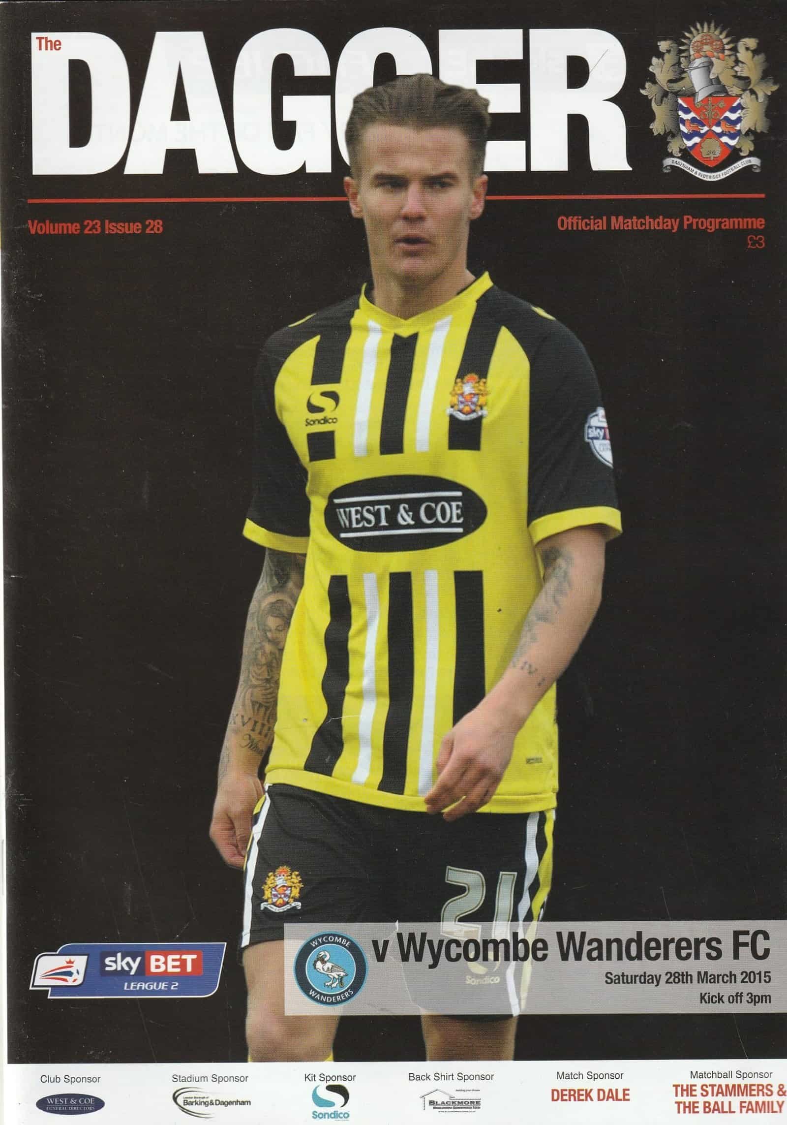 Dagenham & Redbridge v Wycombe Wanderers 28-Mar-2015