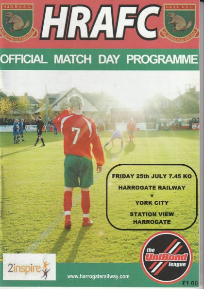 Harrogate Railway Athletic v York City 25-Jul-2008