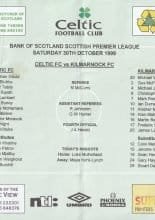 Glasgow Celtic v Kilmarnock  30-Oct-1999