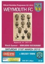 Weymouth v Arlesey Town 31-Mar-2012