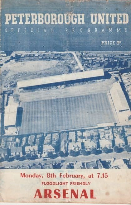 Peterborough United v Arsenal 08-Feb-1960