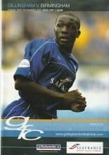 Gillingham v Birmingham City 30-Nov-2001